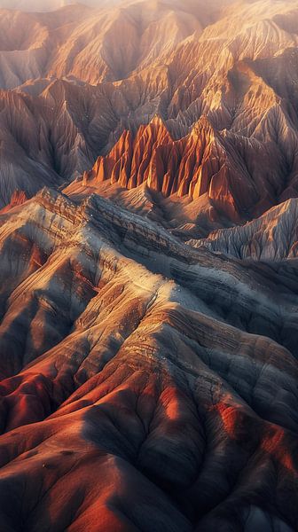 Blick von oben auf traumhafte Landschaften von fernlichtsicht