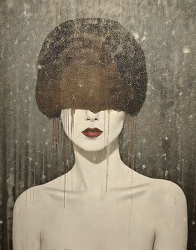 woman in Ton Sur Ton - Abstract portret 07