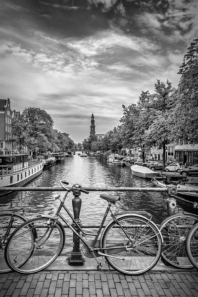 Typique d'Amsterdam | Monochrome par Melanie Viola