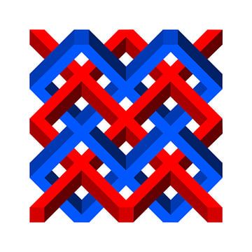 unmögliches geometrisches Flechtwerk-4 von Grafiekus