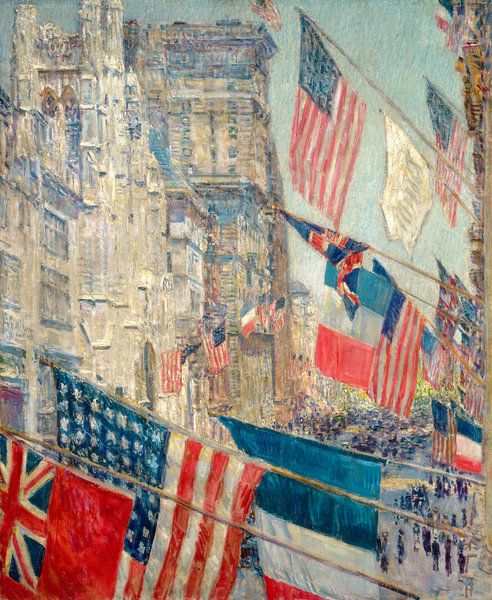 Childe Hassam, Tag der Alliierten, 1917 von Atelier Liesjes