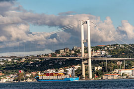 Bosphorus Bridge in Istanbul, Turkey