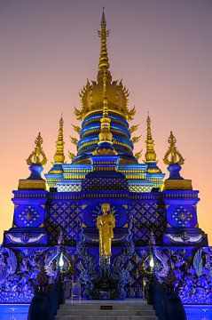 Blue temple by Adri Vollenhouw