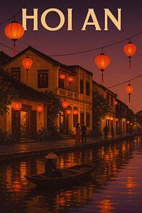 Hoi An Laternen-Fluss-Nacht - Reflexionen über die antike Stadt