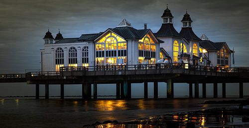 Baltic Sea panorama with view of the Sellin pier