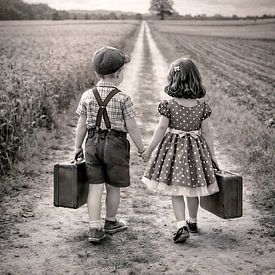 De lange weg van de kindertijd van Johann Pavelka