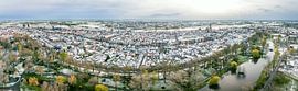 Kalter Morgen in Kampen von oben gesehen von Sjoerd van der Wal Fotografie