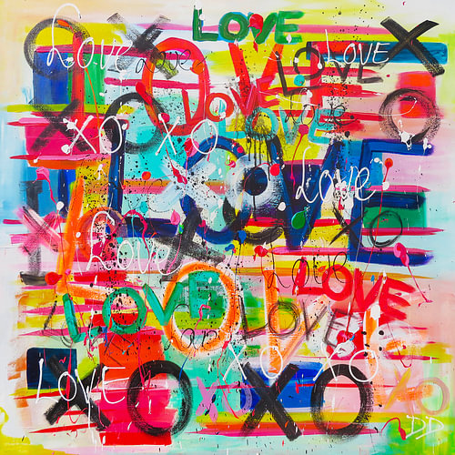 Streetart Love you XO XO