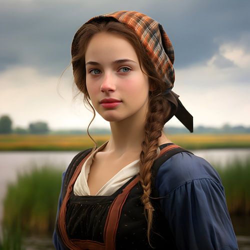 Klassiek portret van meisje