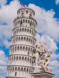 Der Turm von Pisa in Nahaufnahme von Lizet Wesselman