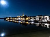 Kampen by night Maanlicht. van Frank Slaghuis thumbnail