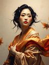 De Japanse schoonheid geisha van Jolique Arte thumbnail