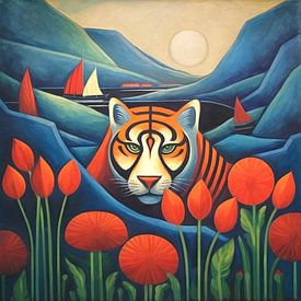 Versteckter Tiger von Jutta Maria Pusl