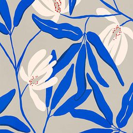 Blauw en wit van Treechild