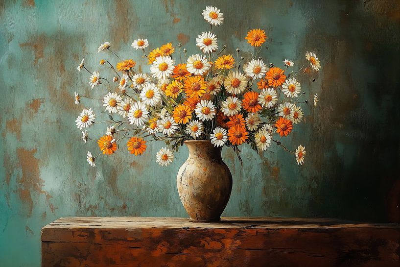 Petit bonheur en Orange et Blanc par Studio BB