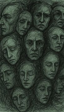 Faces of the Soul - a portrait of emotions by Gilbert Greenwood