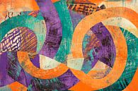 Abstract colour composition in purple by Poster Art Shop thumbnail