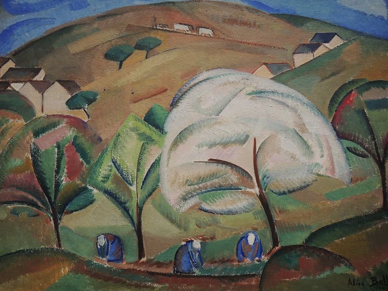 Alice Bailly, Frühling in Orsay (Der weiße Baum), Ölgemälde von Atelier Liesjes