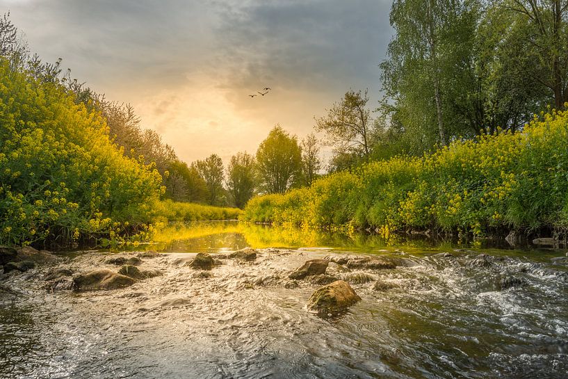 Sunrise at the rapids by John van de Gazelle fotografie