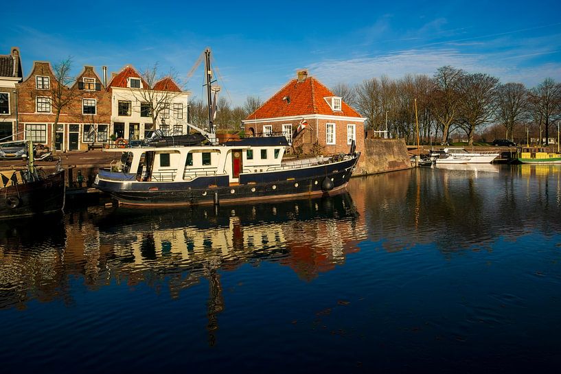 A view of Brielle harbour by Alice Berkien-van Mil