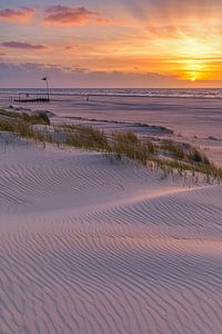 Coucher de soleil sur Vlieland sur Henk Meijer Photography