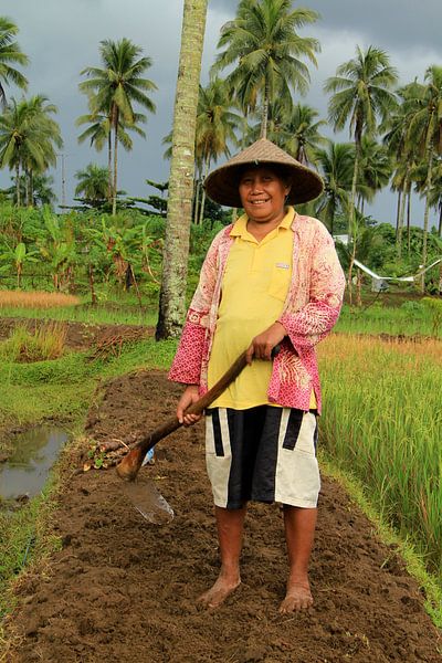 Rice field worker (Java, Indonesia) by Lugth ART
