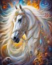 Arabier/ paard,  een fantasie Arabisch raspaard-7 van Carina Dumais thumbnail