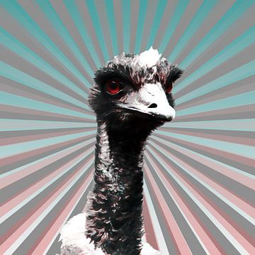 I am a glamorous ostrich van Studio Mirabelle