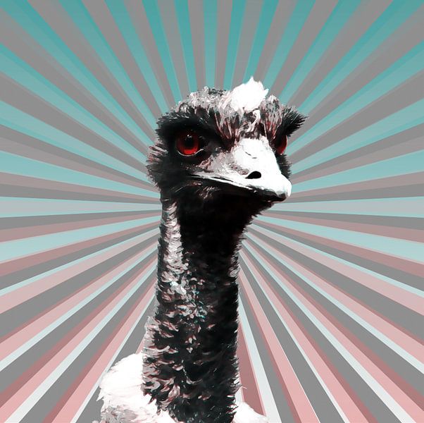 I am a glamorous ostrich par Studio Mirabelle