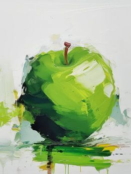 Grüner Apfel Stil Abstrakt
