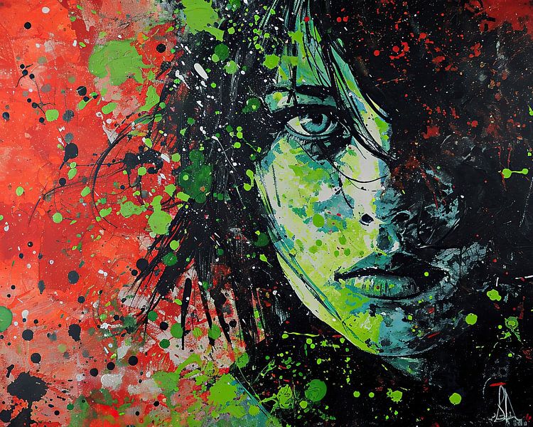 Green Gaze by Eye catching paintings