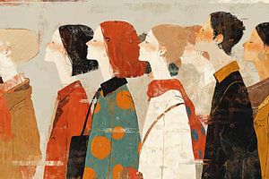 Peinture de femmes | Mosaïque de profils