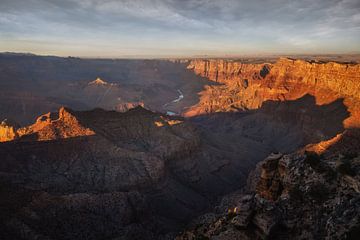 Het laatste licht in de Grand Canyon