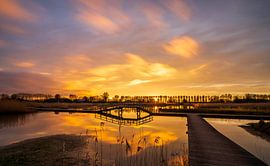 Zonsondergang park Lingezegen west