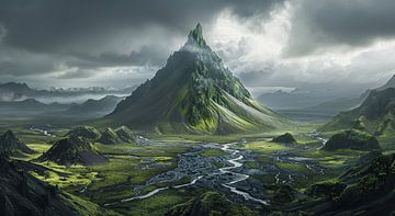 Met mos bedekte lavaformaties: Het geheim van IJsland van fernlichtsicht