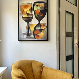 Klantfoto: Cheers van Jacky, op canvas