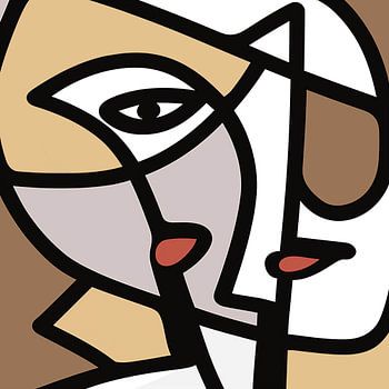 Gesichtsfragmente in Earth Harmony