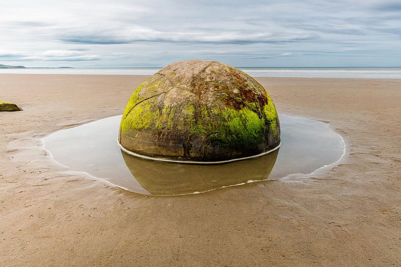 Moeraki Boulders almost perfectly rounded rocks on a beach in New Zealand by Niels Rurenga