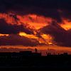 Coucher de soleil, Rotterdam sur Nynke Altenburg