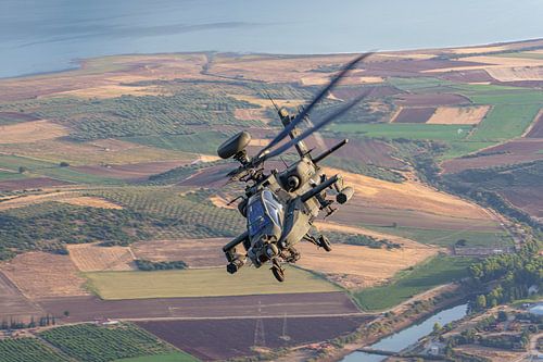 Griekse Boeing AH-64 Apache gevechtshelikopter.