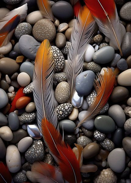 Feder am Strand von fernlichtsicht