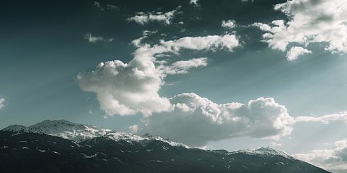 Panorama Alpen Patscherkofel Glungezer mit Schnee von Andreas Friedle