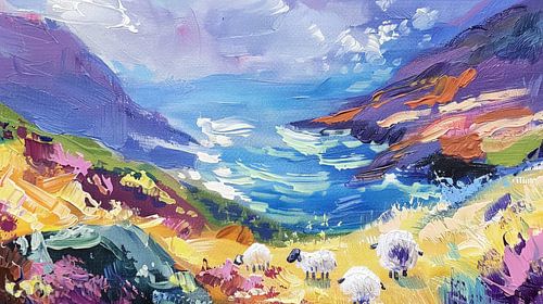 Schapen aan de Kustlijn