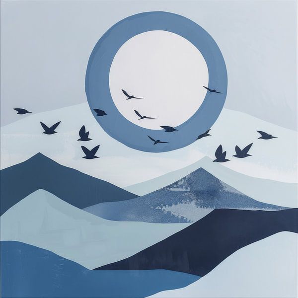 Minimalist landscape by Poster Art Shop