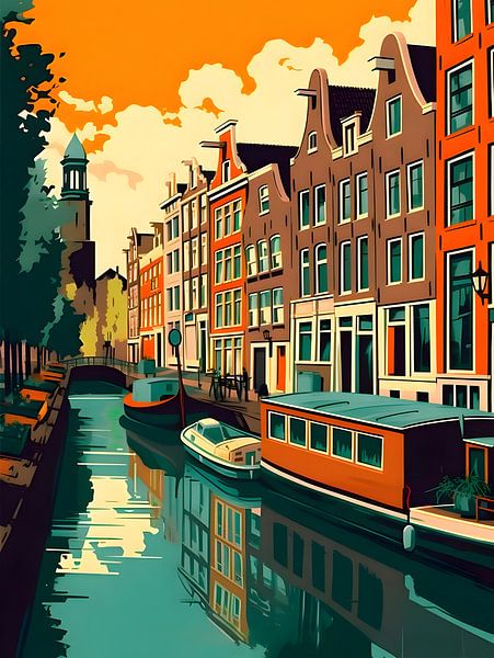 AMSTERDAMER KANÄLE von Artstyle
