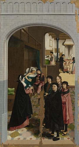 De zeven werken van barmhartigheid (deel 6) , Meester van Alkmaar, 1504