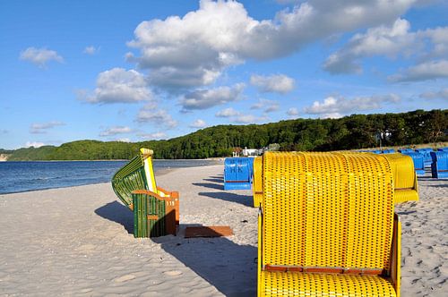 Strandstoelen in Binz, Rügen