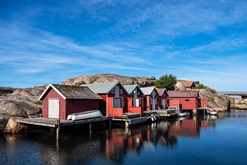 Blick auf den Ort Smögen in Schweden von Rico Ködder