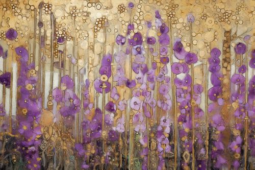 Lavender Field in Golden Light