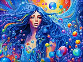 Lady in Blue III by DeVerviersBelgium